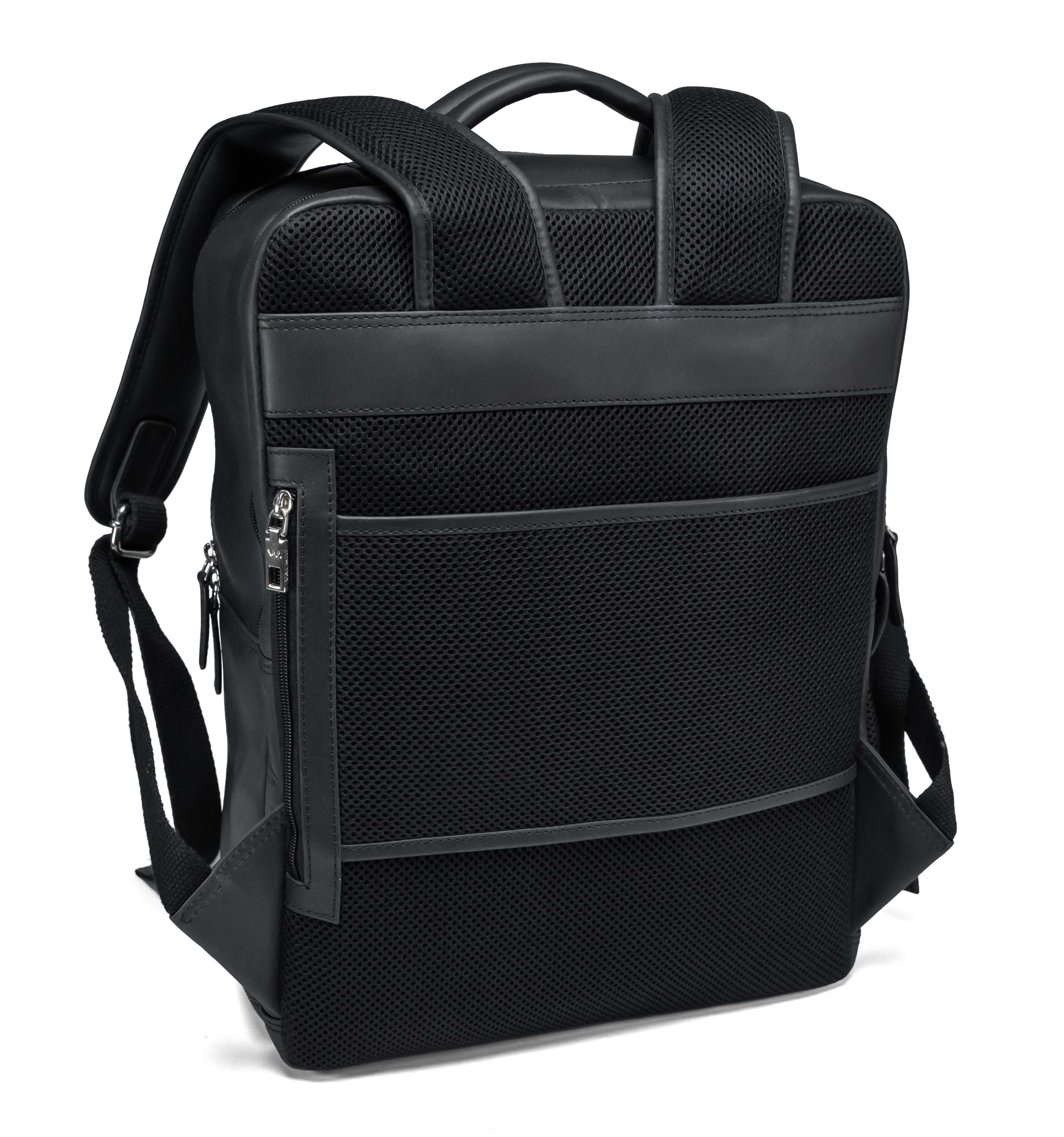 Valmio Hygge Leather Backpack Black