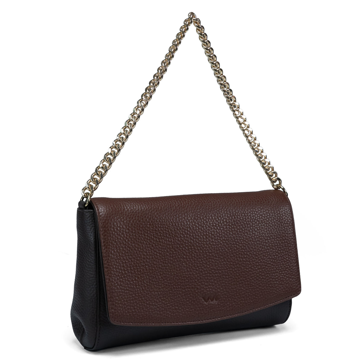 Valmio Beau Women's Leather Handbag Dark Brown
