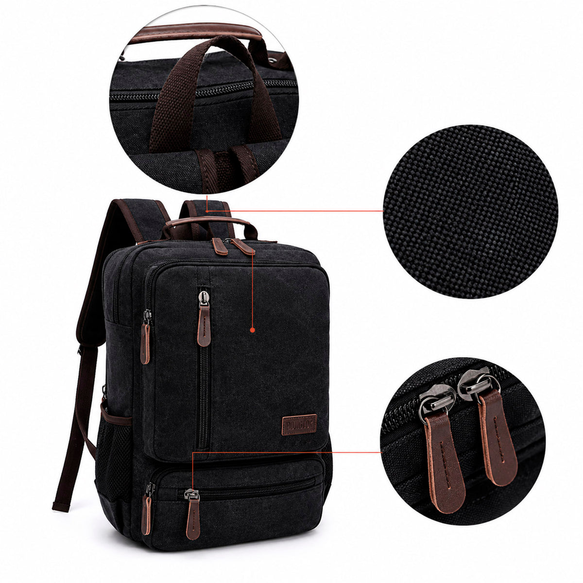 Rucksack Sity 133 Schwarz 18L