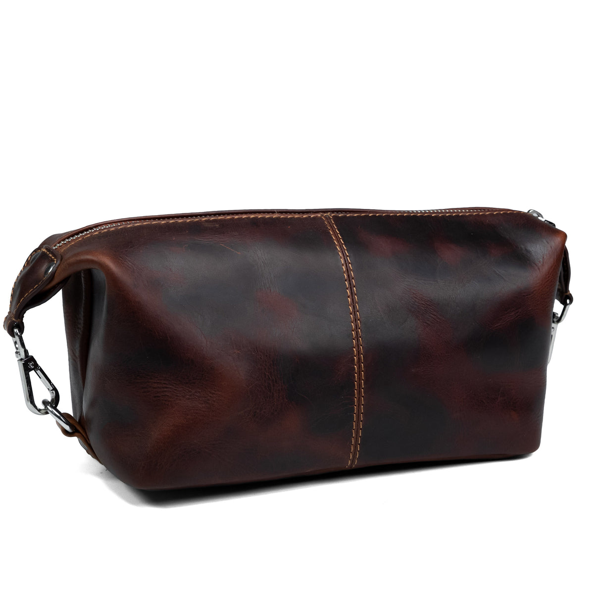 Men's Leather Toiletry Bag Valmio Kabo - Brown