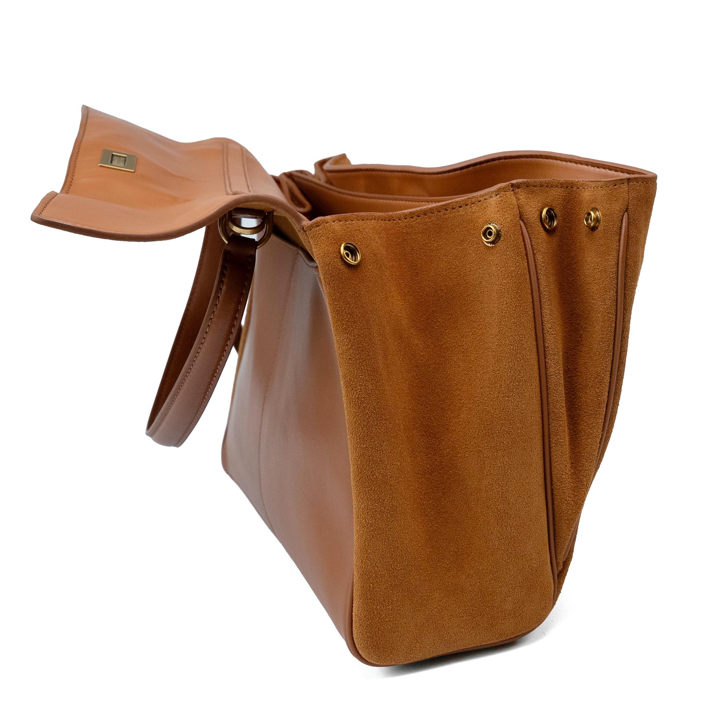 Valmio Lirena leather women's handbag - light brown