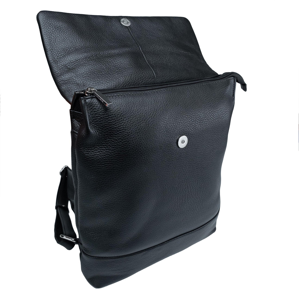 Valmio Loro Women's Leather Backpack - Black