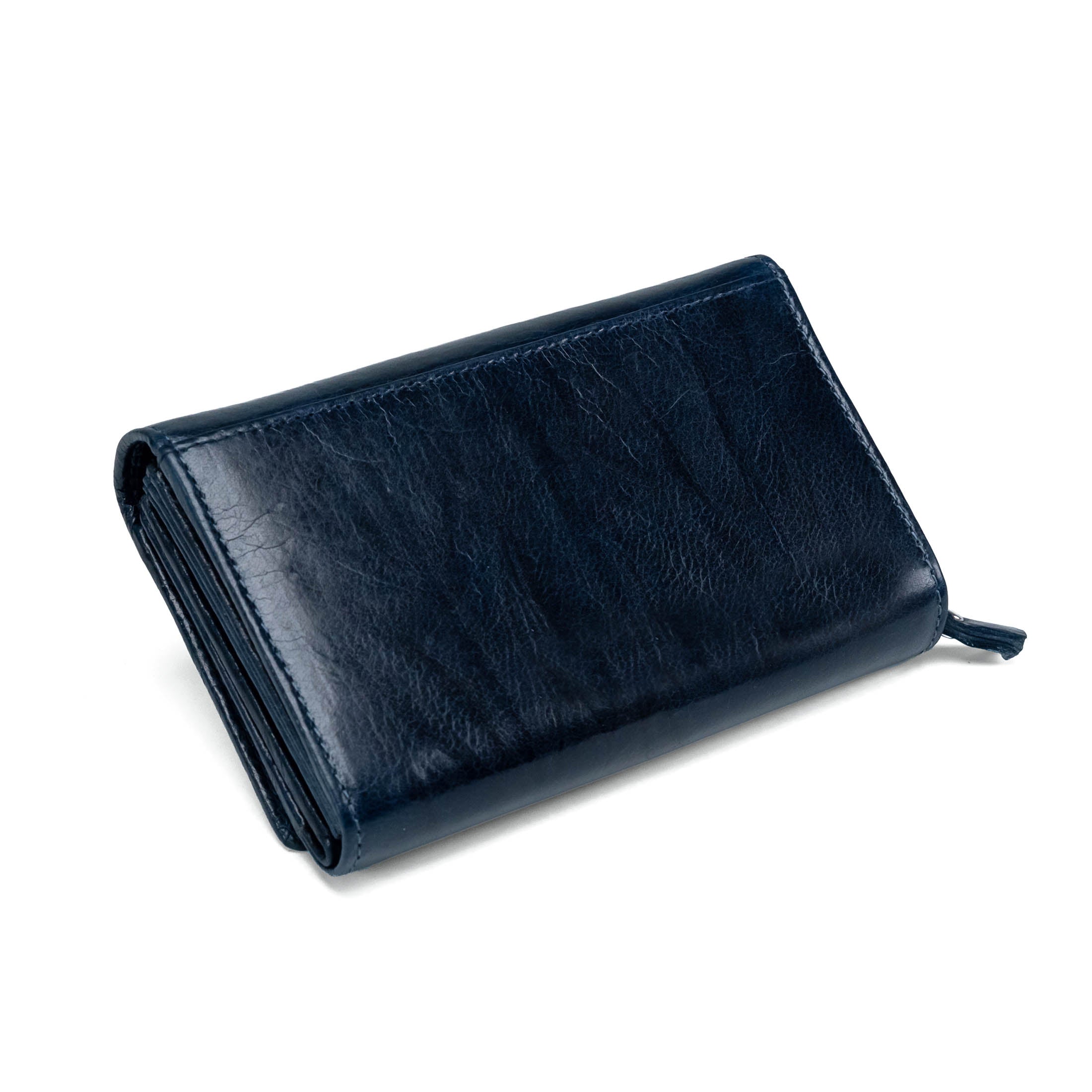Women's Leather Wallet Valmio Nyos 2430 Dark Blue