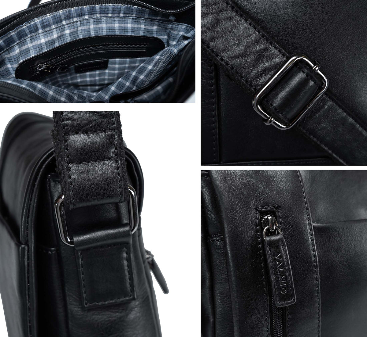 Valmio Combi Shoulder Bag Black