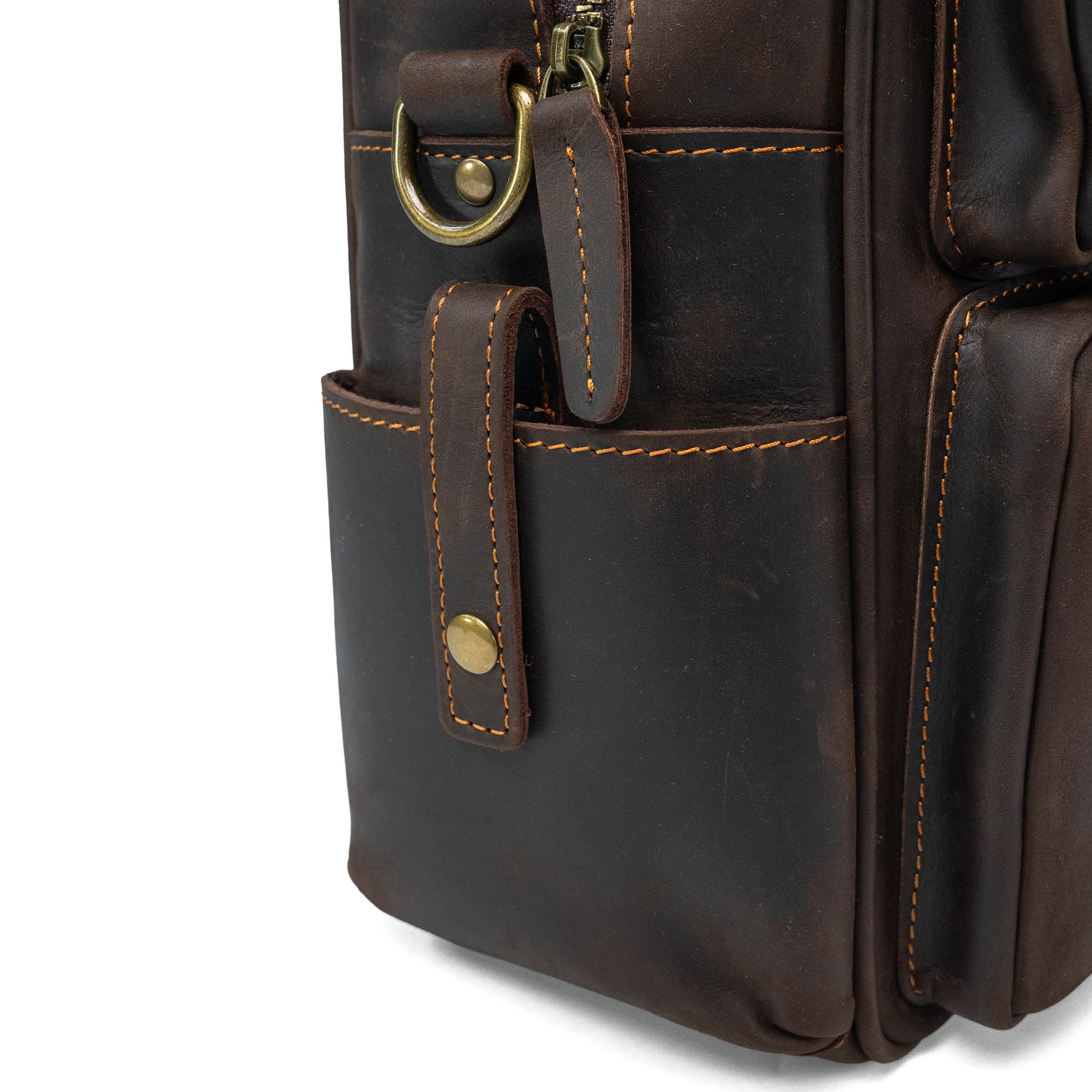 Leather Briefcase Valmio Kensington – Dark Brown