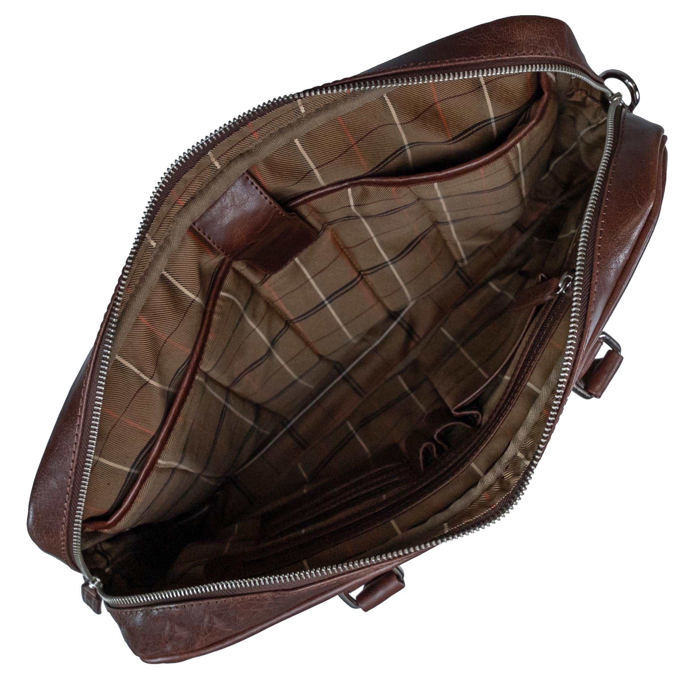 Brown Men's Briefcase Valmio Avanti