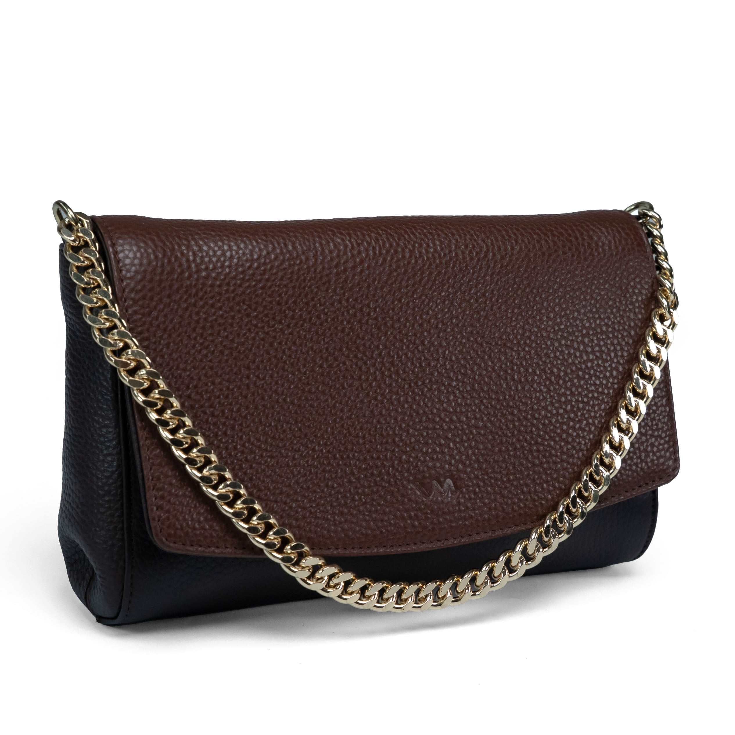 Valmio Beau Women's Leather Handbag Dark Brown