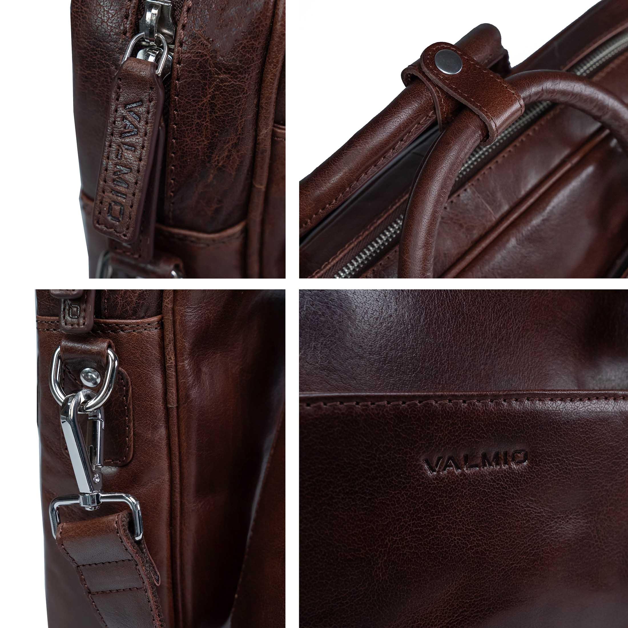 Brown Men's Briefcase Valmio Avanti