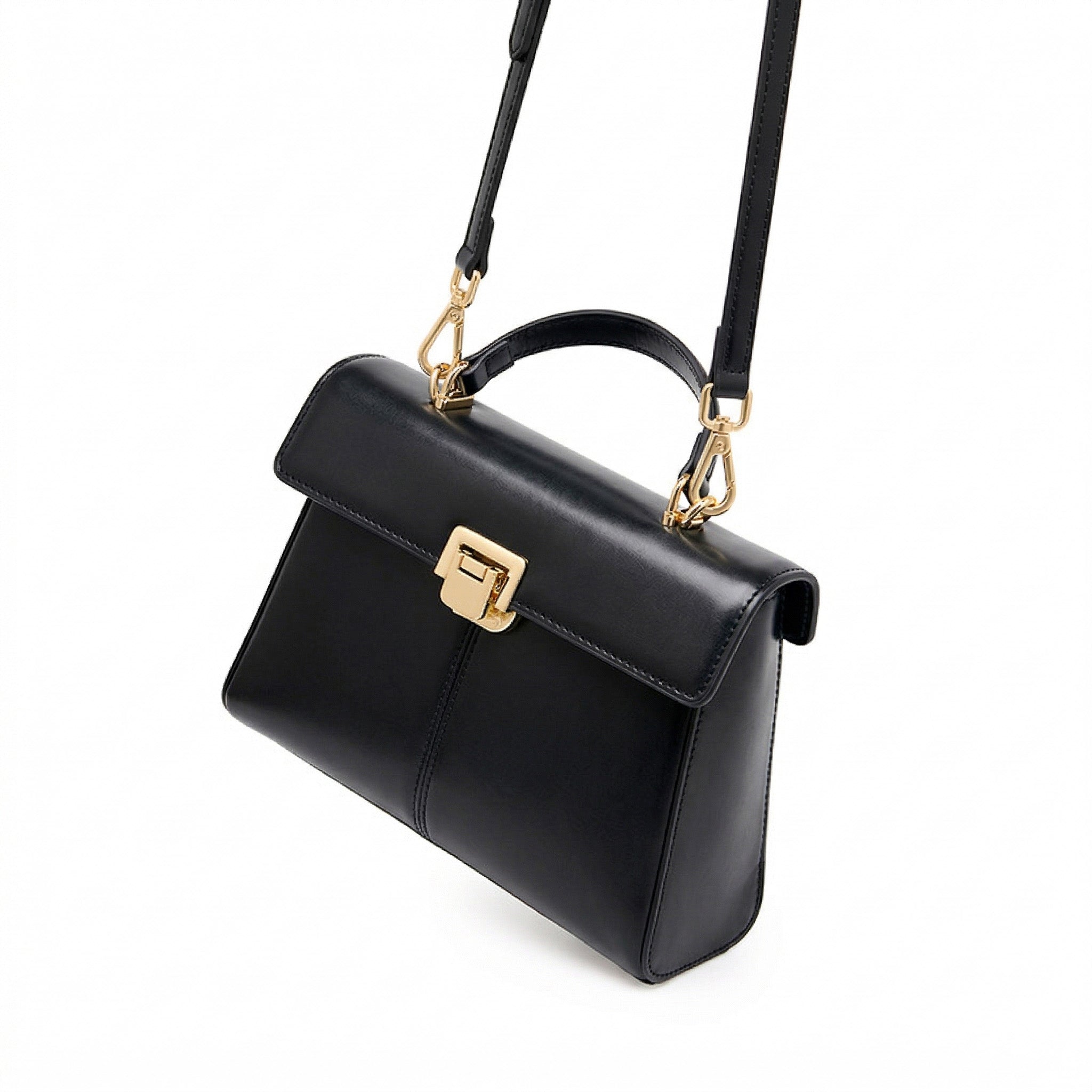 Valmio Nerona Leder Damen Tasche - Schwarz