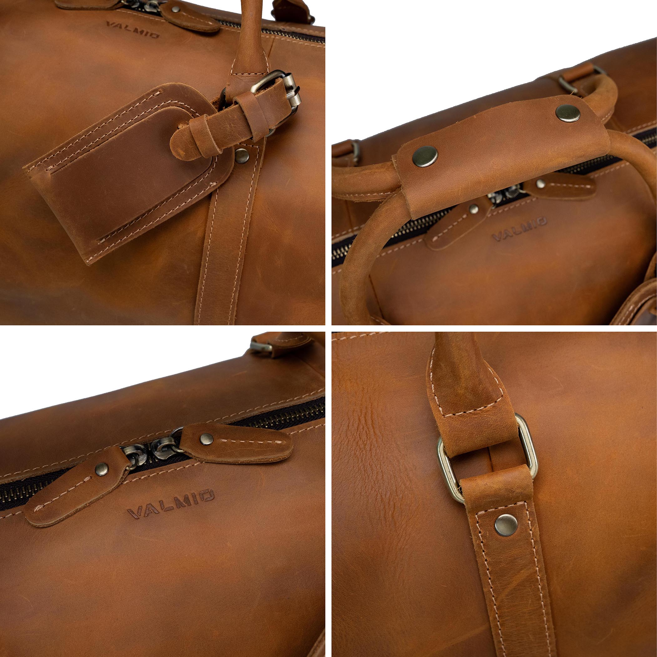 Valmio Boston Brown Travel Bag
