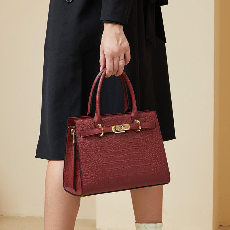 Valmio Dinara Leather Women's Bag - Red