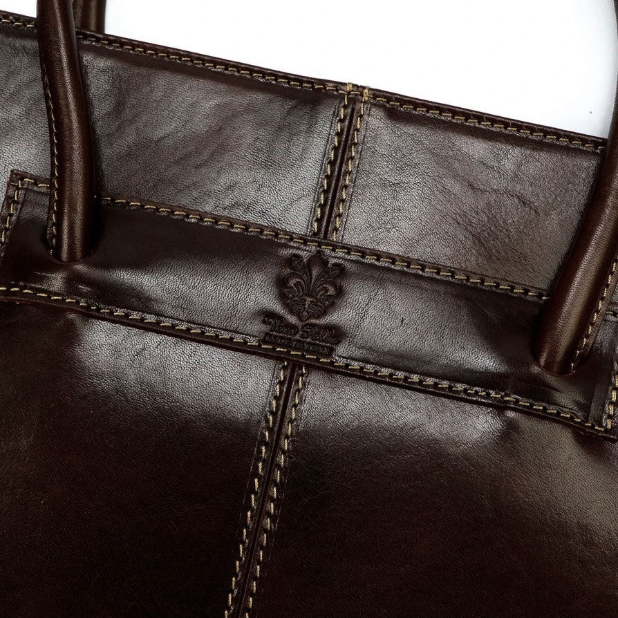 Lederhandtasche Florenz 1028 Braun