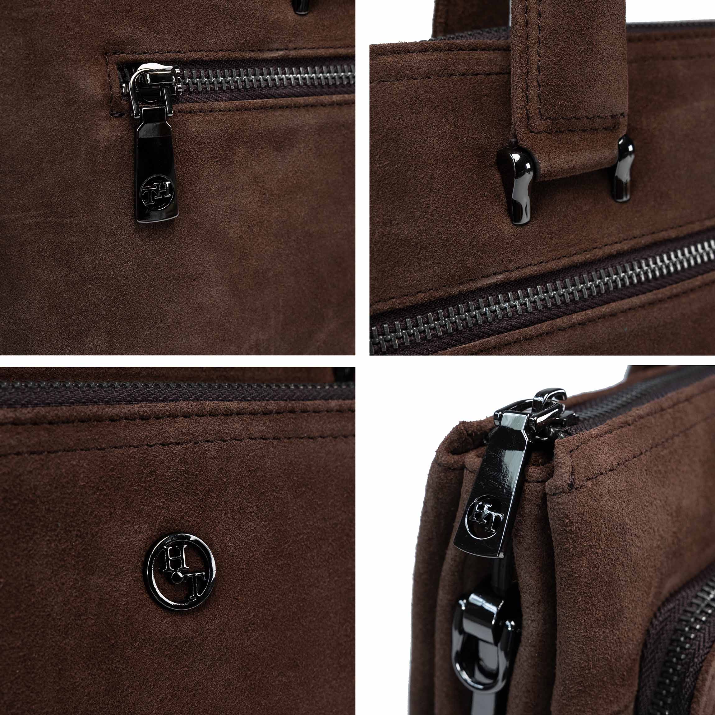 Sity braune Leder-Laptoptasche