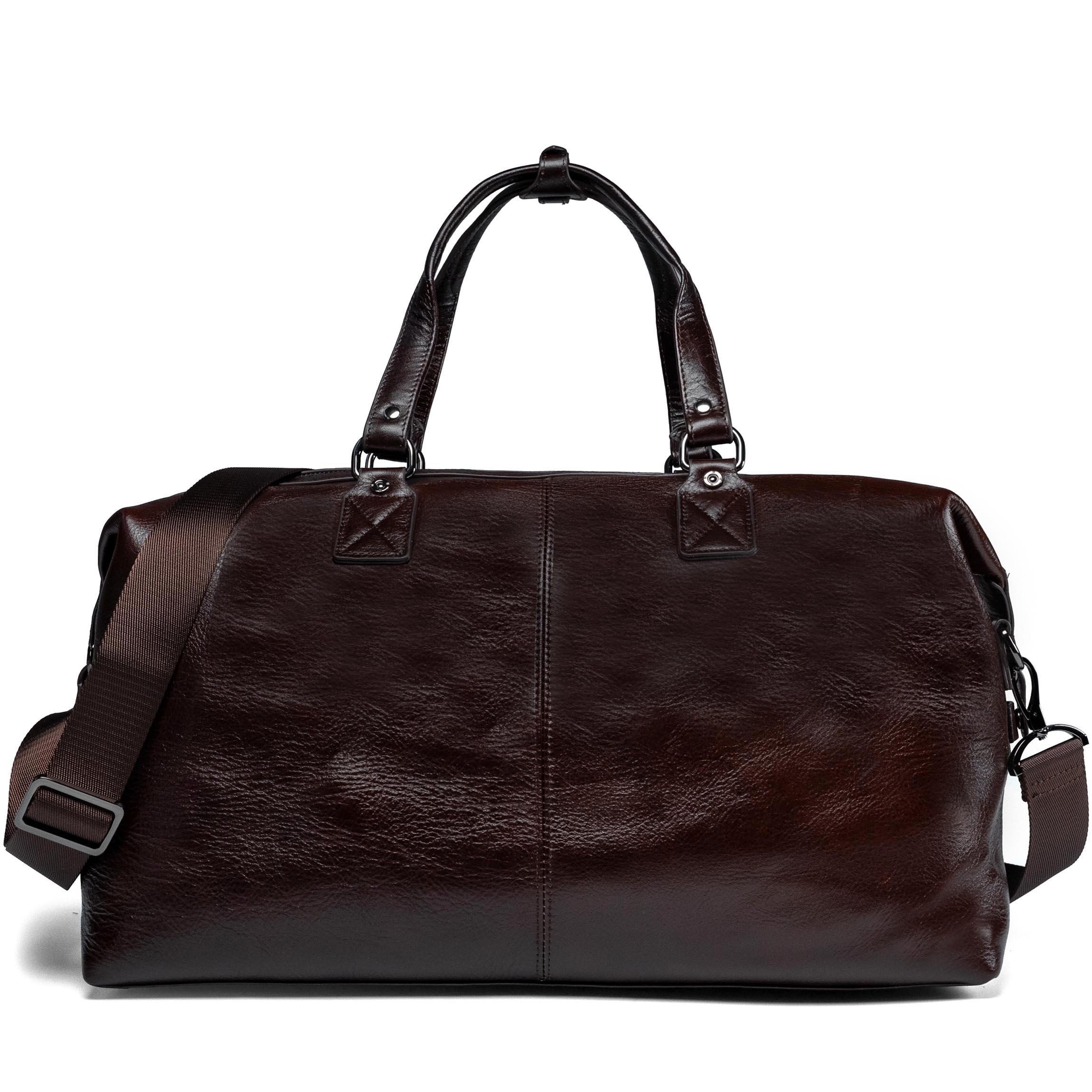 Valmio Kane leather travel bag - brown