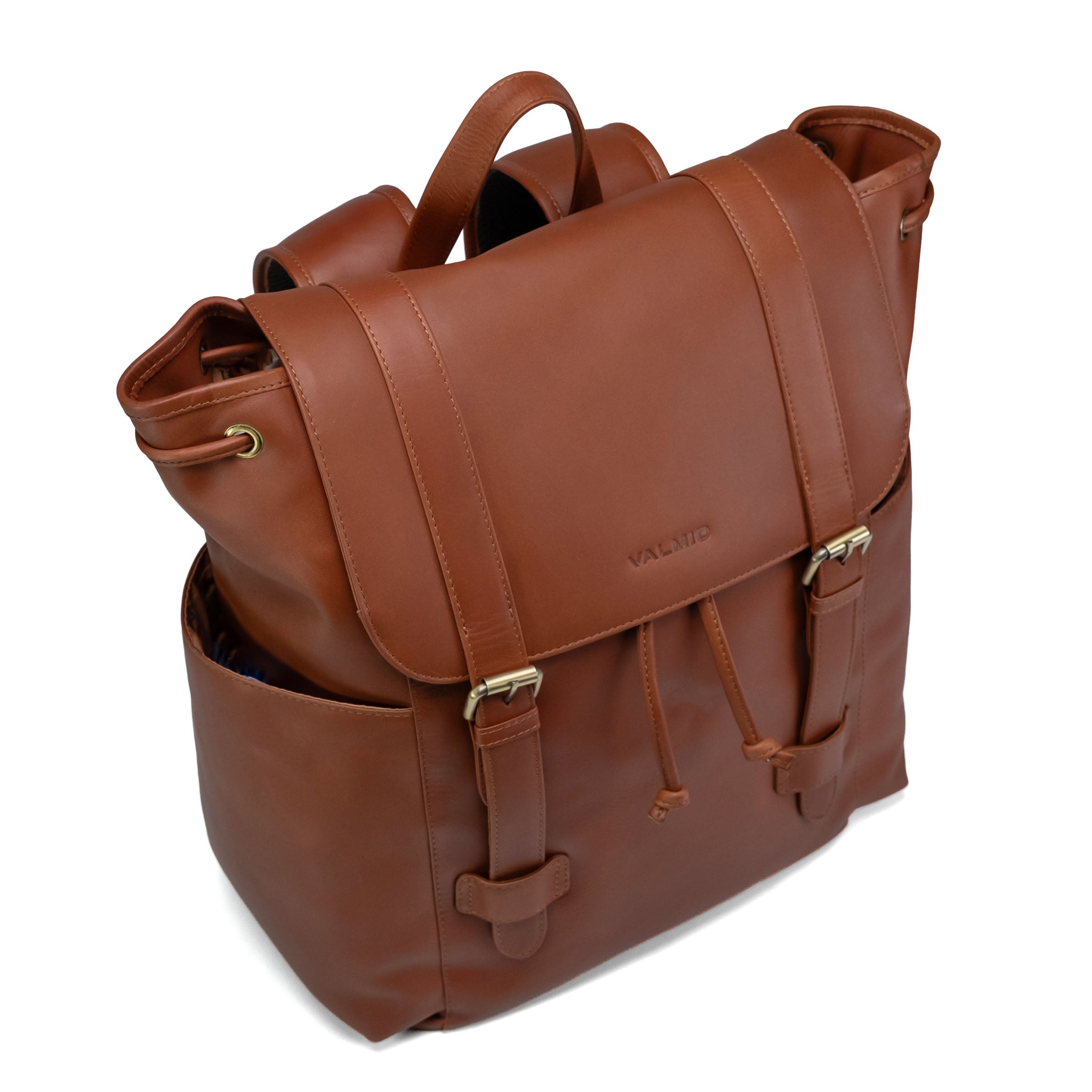Valmio Noble Lederrucksack Dunkelcognac