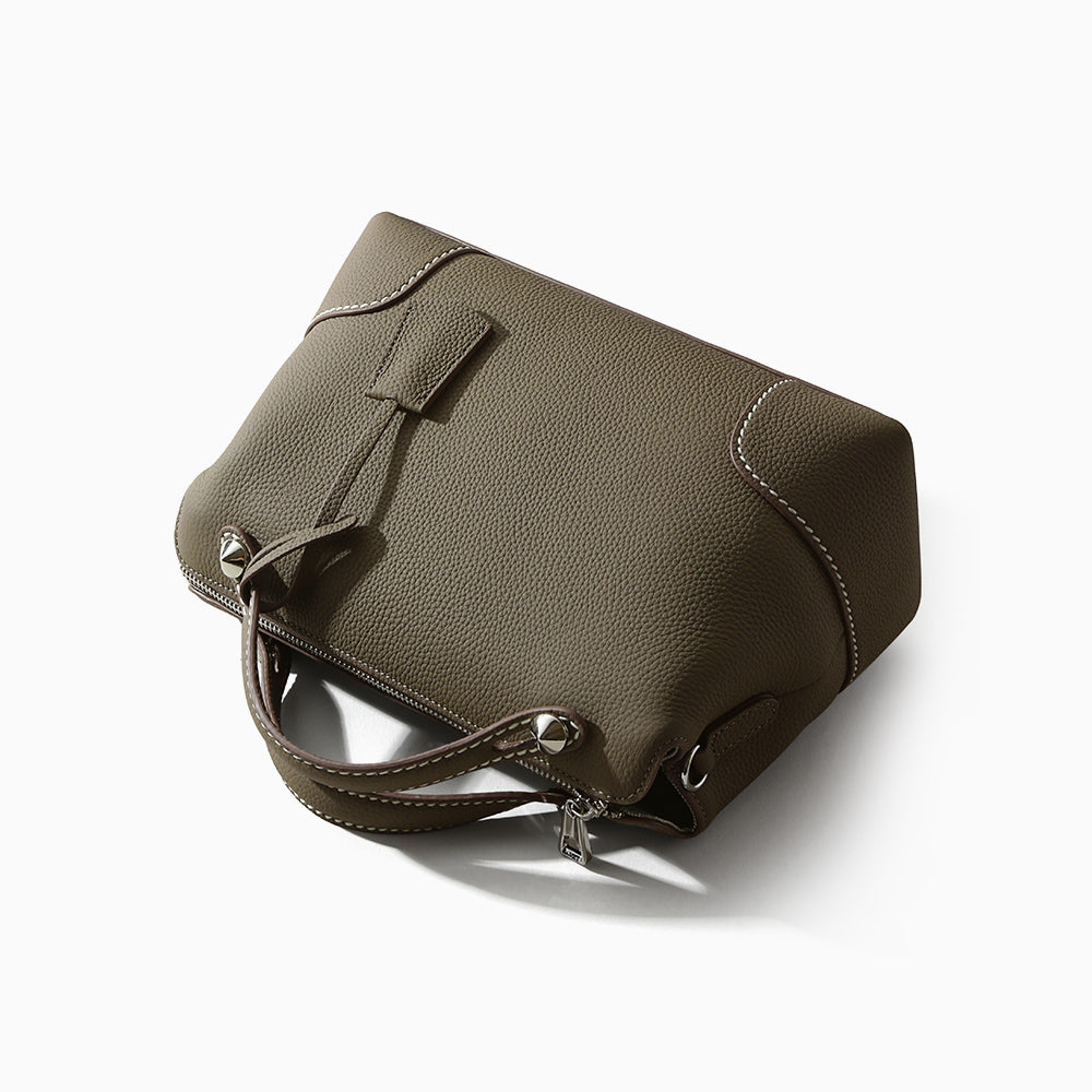 Valmio Kenora Leder Damenhandtasche - Schwarz