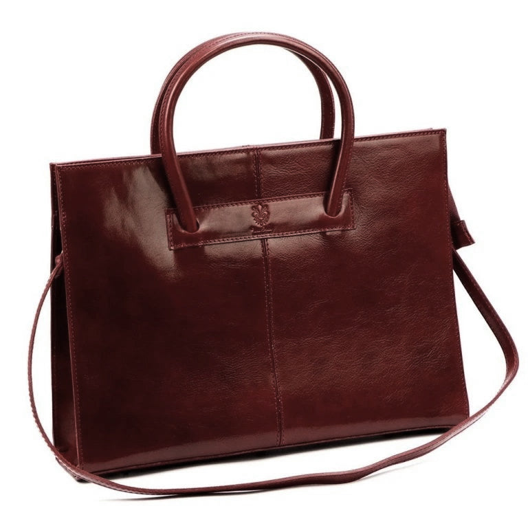 Leather handbag Florence 1028 Red