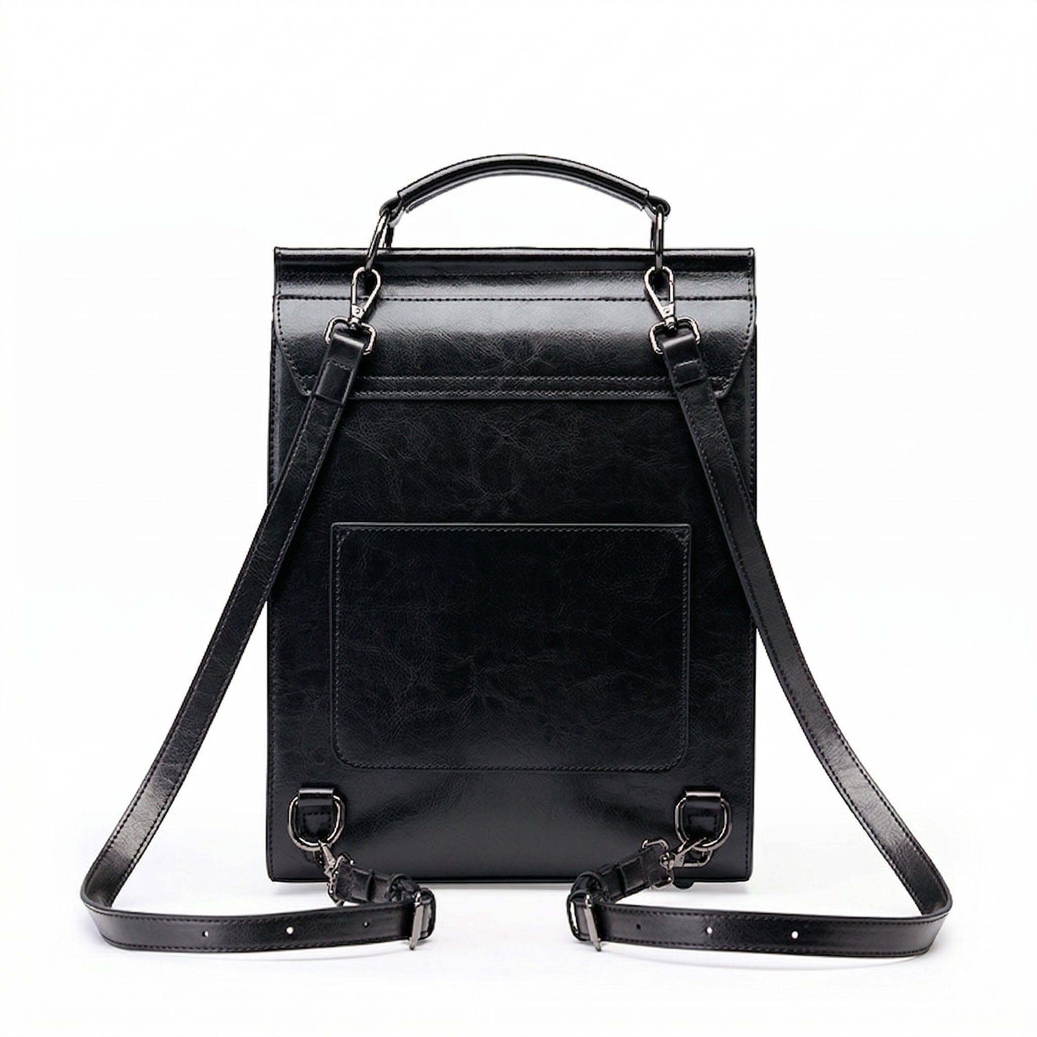 Valmio Tonora Leder Damenrucksack - Schwarz