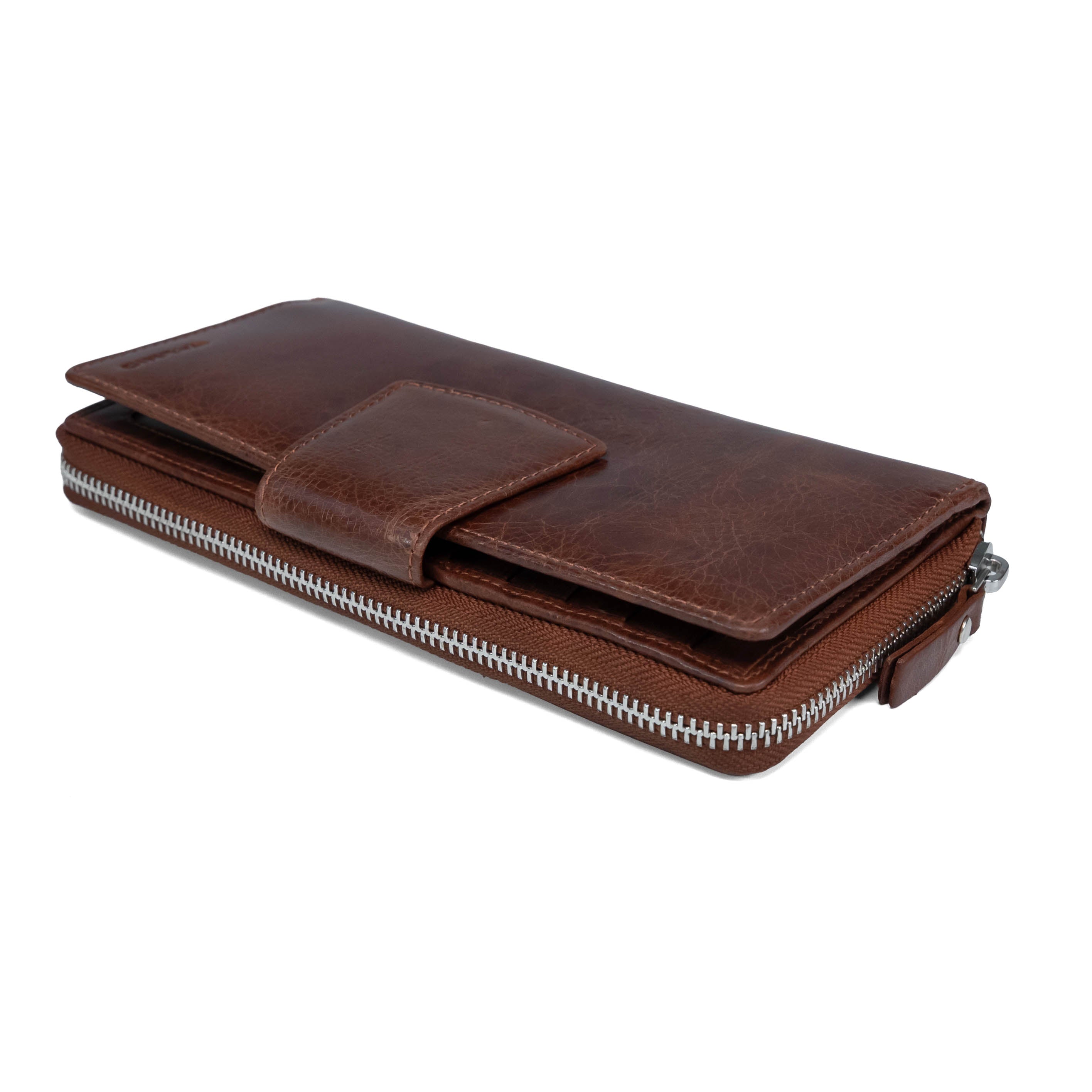 Women's Leather Wallet Valmio Snug 2439 Cognac