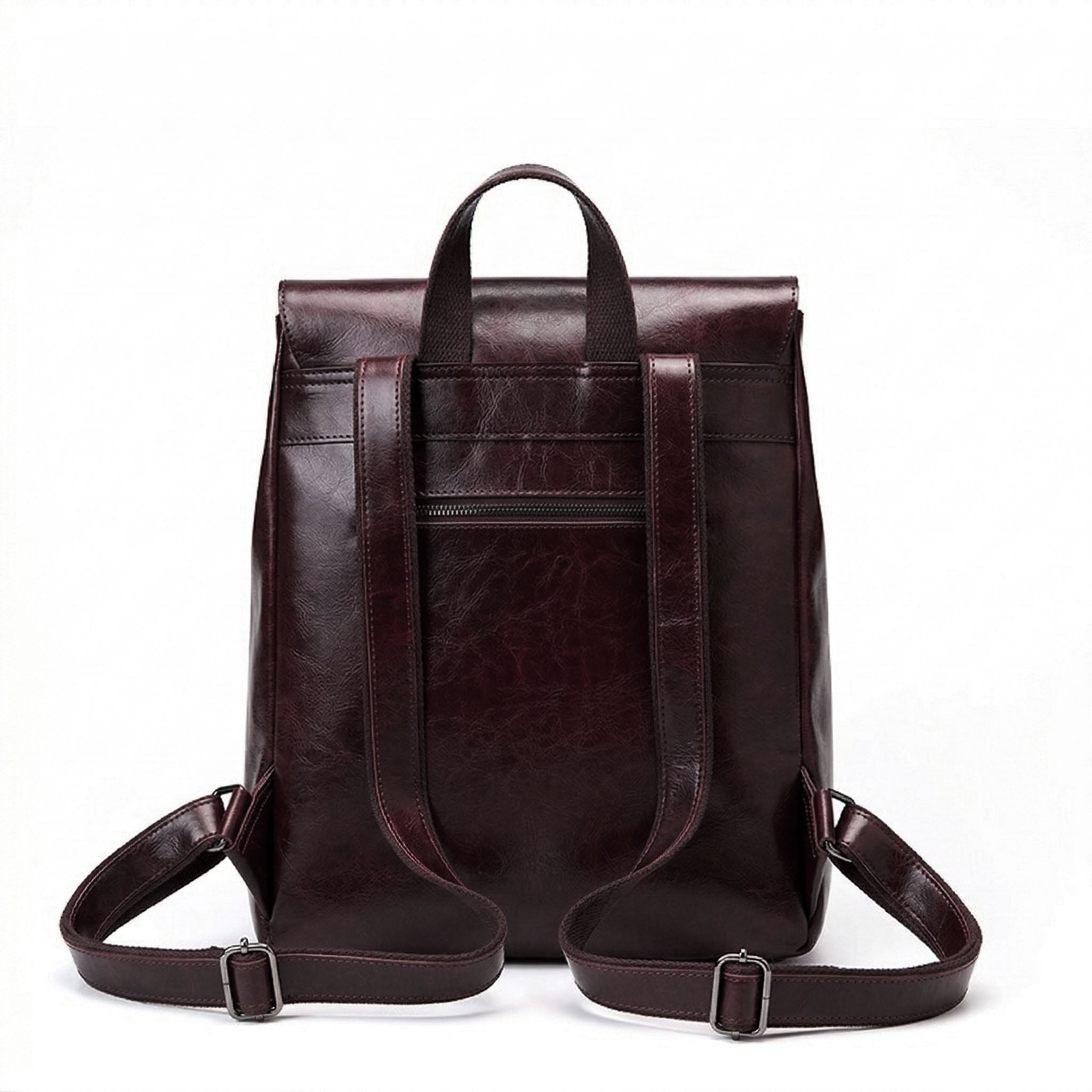 Valmio Delora Leather Women's Backpack - Dark Brown