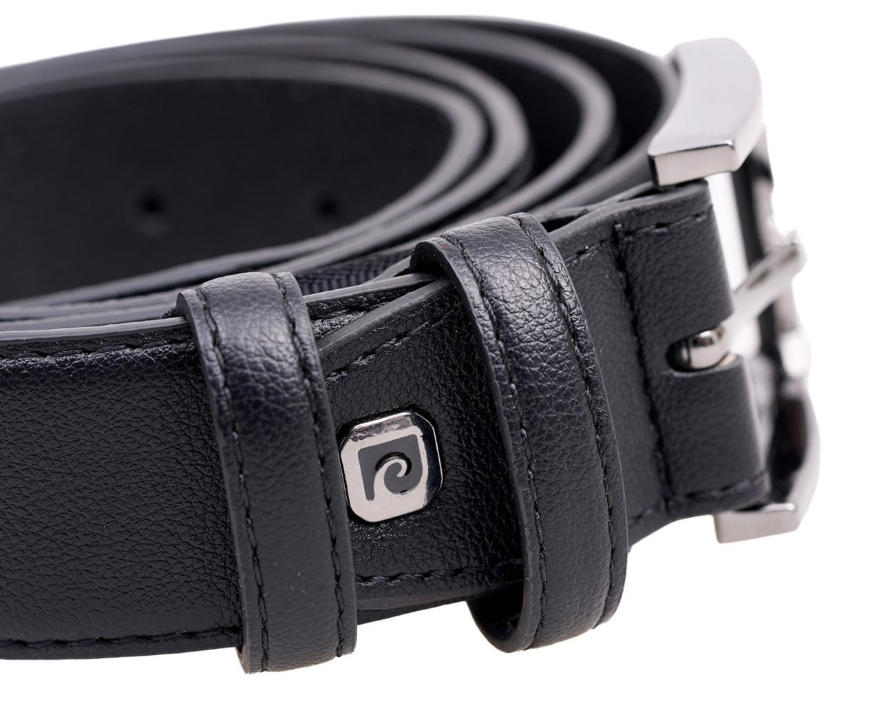 Men's leather belt Pierre Cardin 2506 NERO