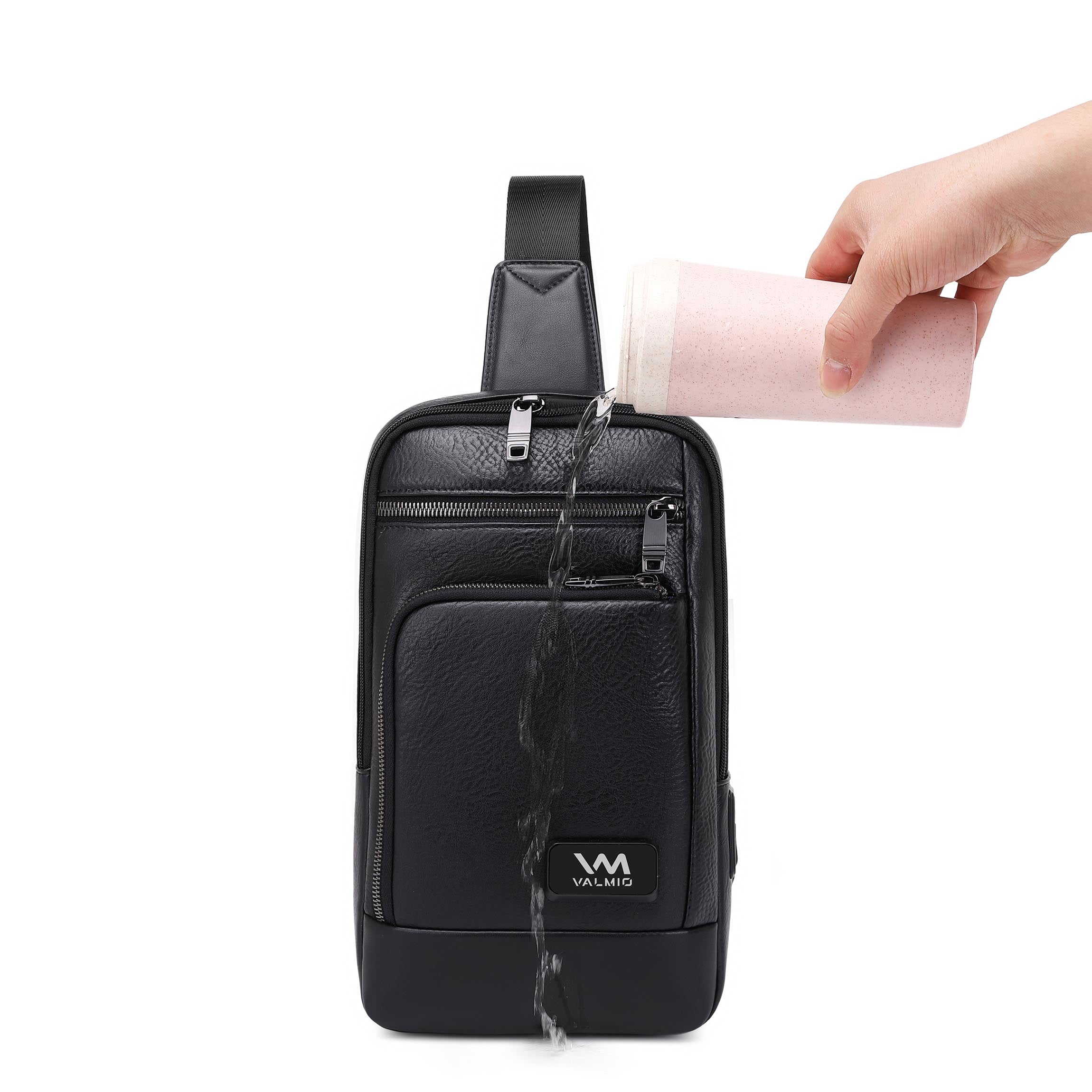 Valmio Nordi Schultertasche – schwarz
