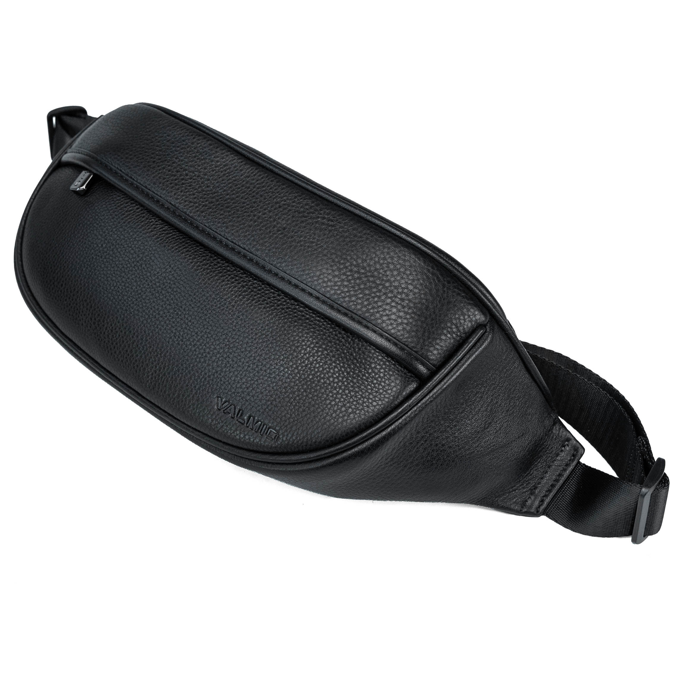 Valmio Base men's leather waist bag - black