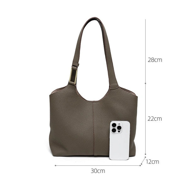Valmio Terina Leder Damenhandtasche - Kaffee