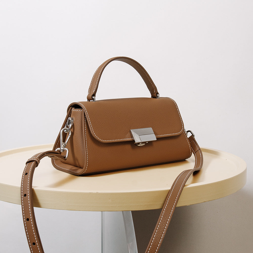 Valmio Rivana leather women's handbag - brown