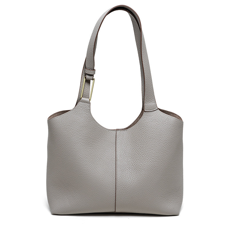 Valmio Terina Leder Damenhandtasche - Grau
