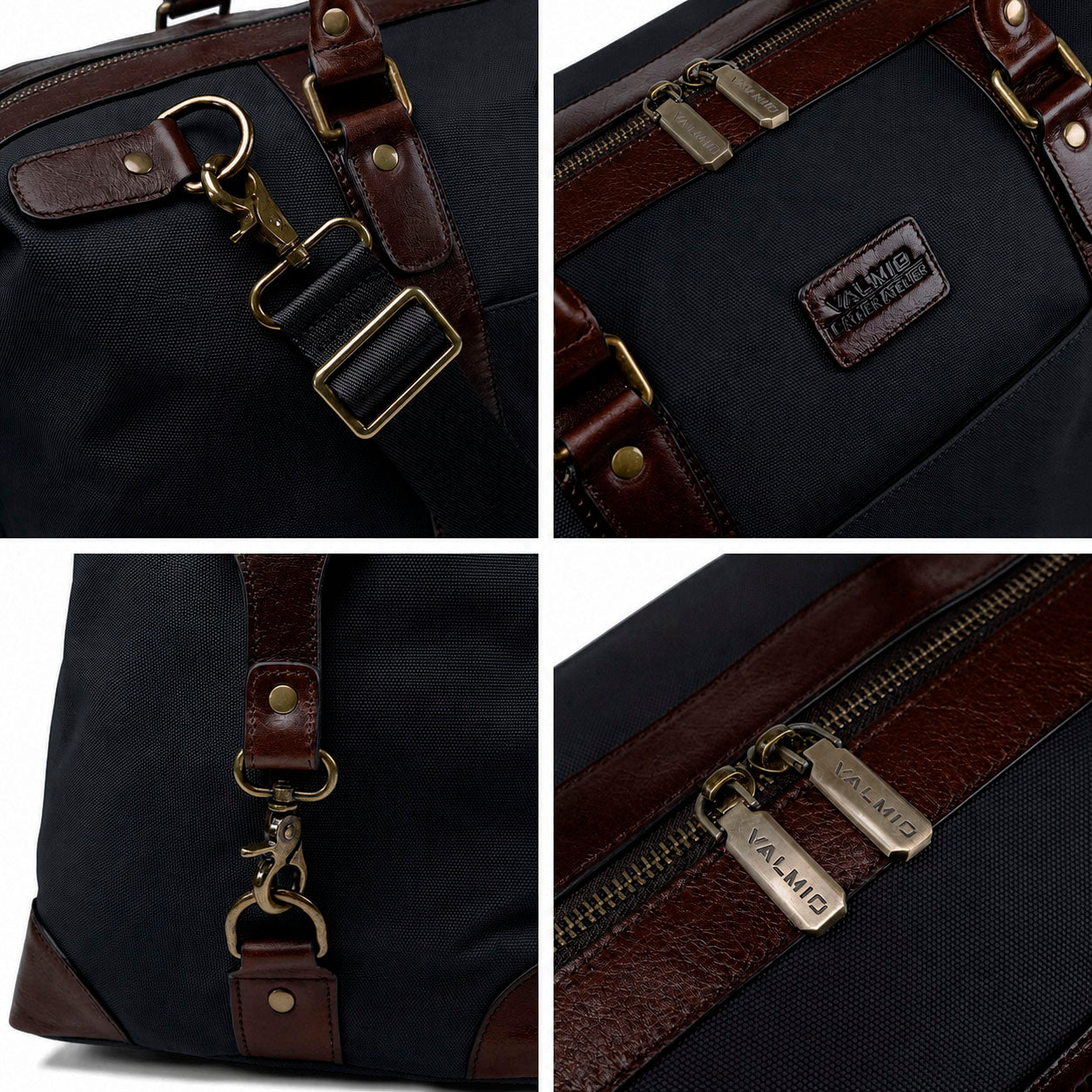 Valmio Brenson Herren-Reisetasche - schwarz