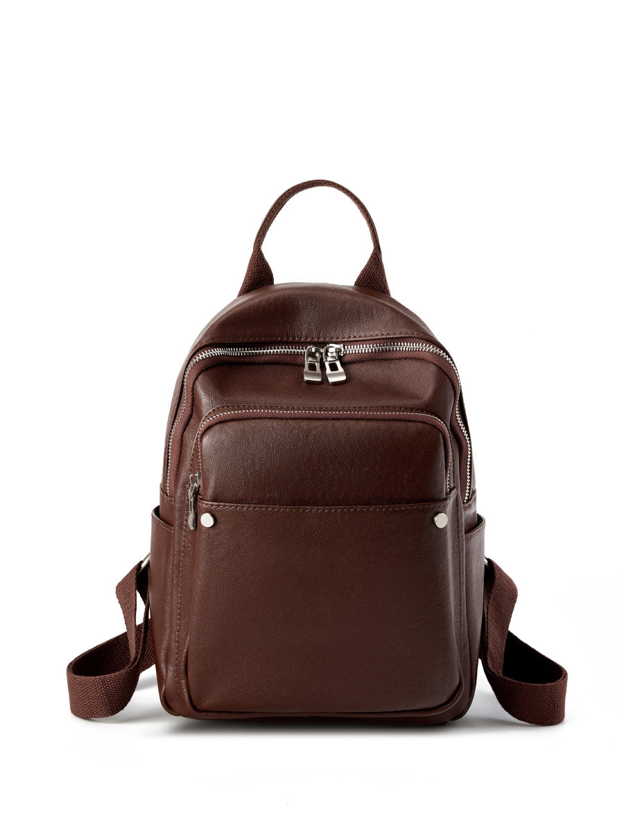 Valmio Nelora Leder Damen Rucksack - Braun