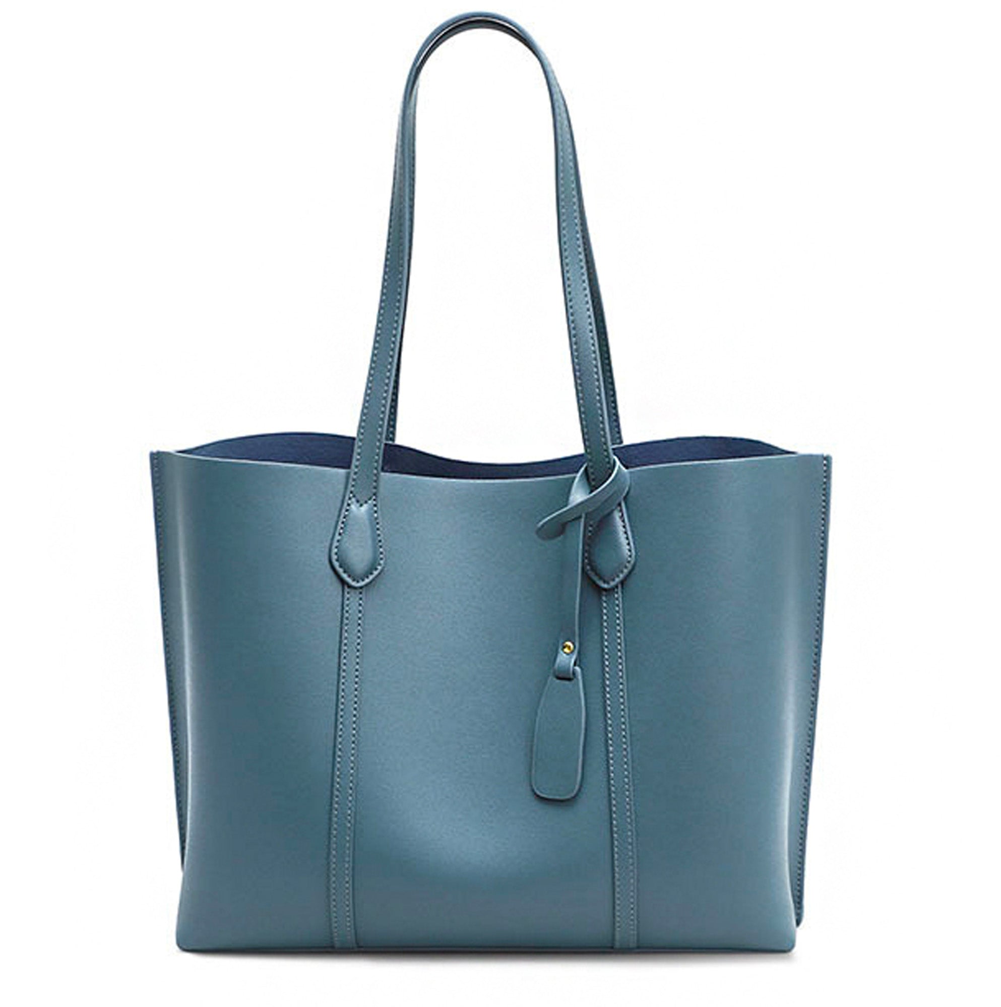 Valmio Nivora leather women's handbag - light blue