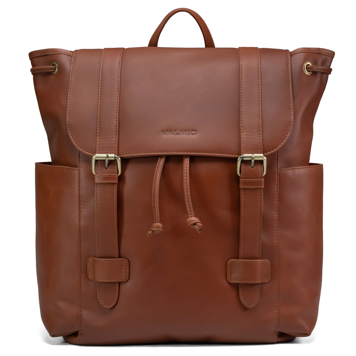 Valmio Noble Lederrucksack Dunkelcognac