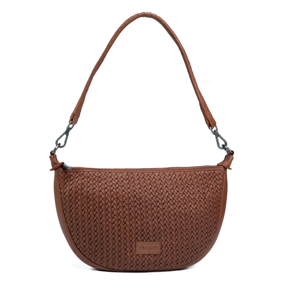 Women's Leather Crossbody Bag Valmio Nella - Brown