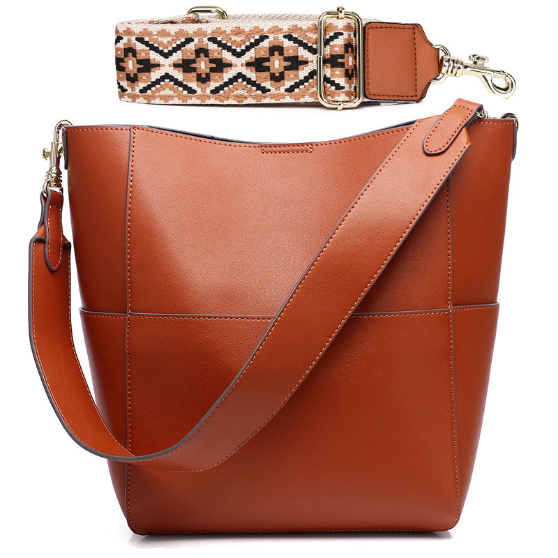 Valmio Vilora Leder Damen Tasche - Braun