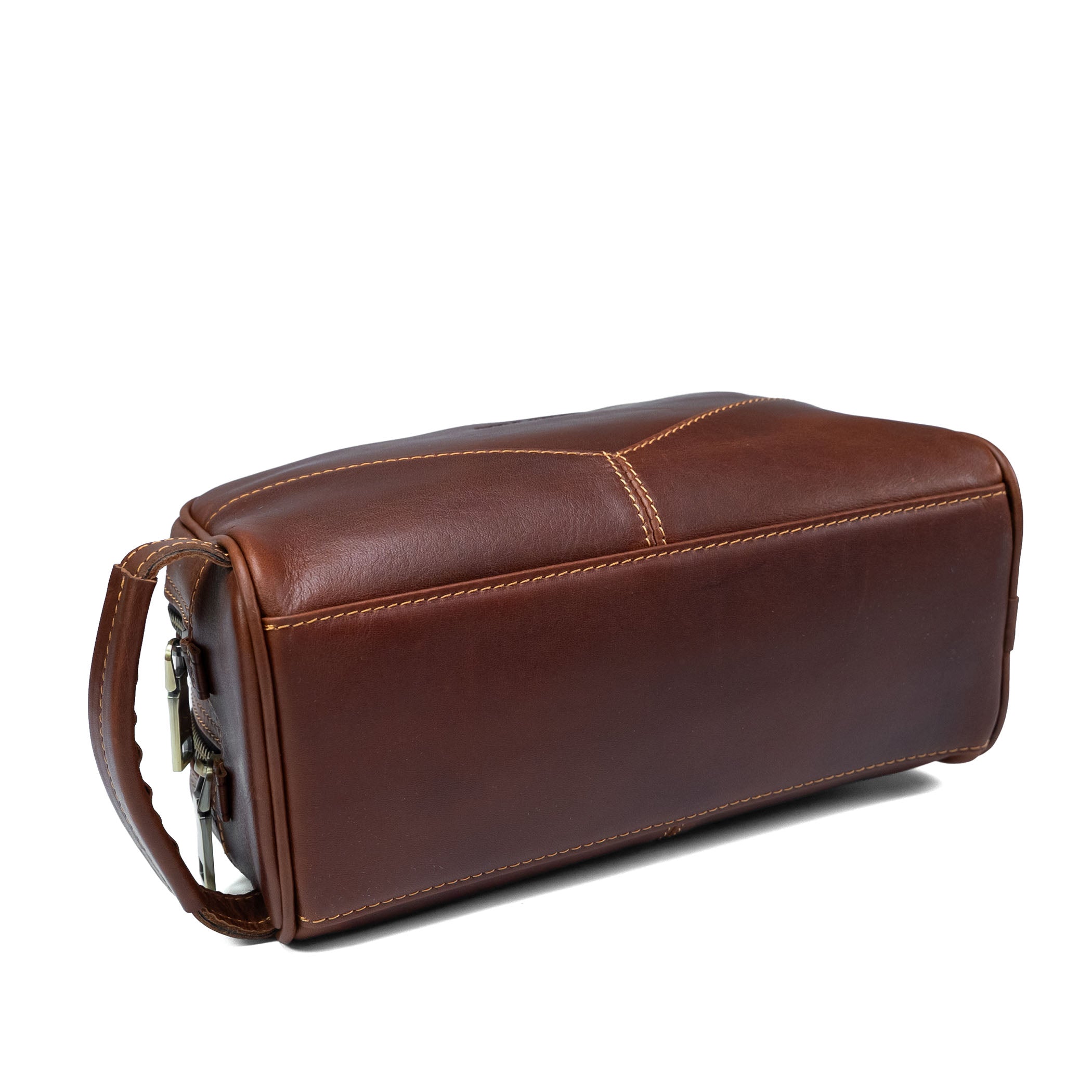 Valmio Hornes Leather Toiletry Bag