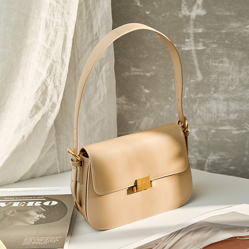 Valmio Sonora Leder Damen Tasche - Beige