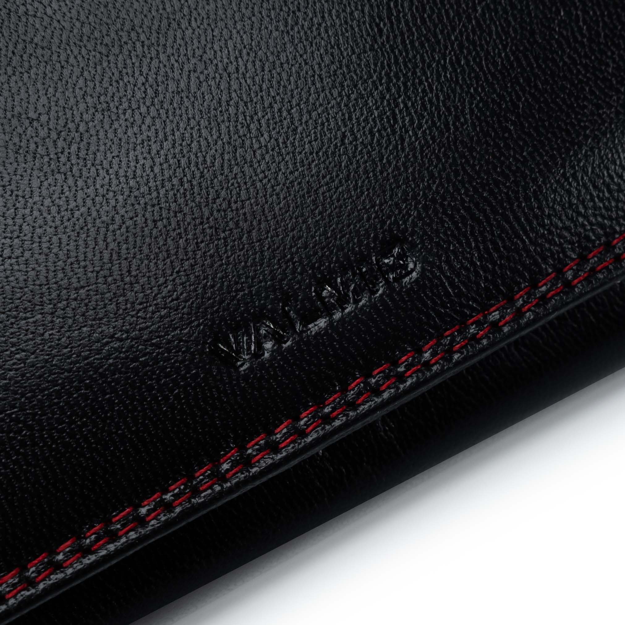 Women's Leather Wallet Valmio Benxi 2433 Black/Red