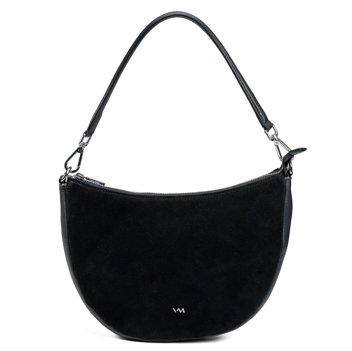 Women's Leather Crossbody Bag Valmio Selena - Black