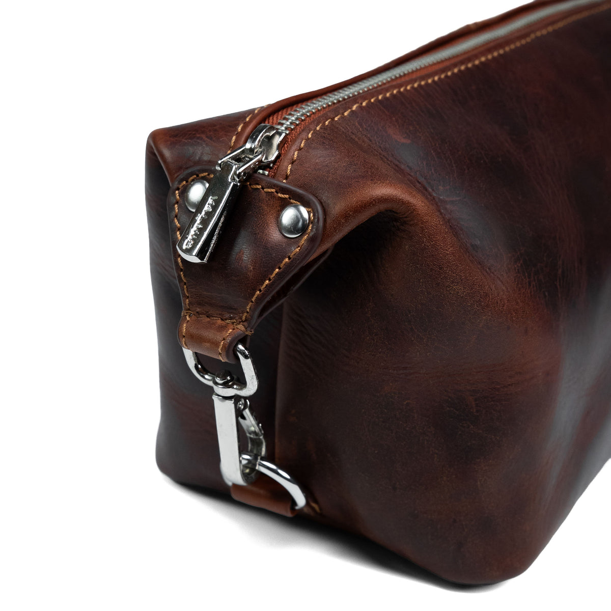 Men's Leather Toiletry Bag Valmio Kabo - Brown