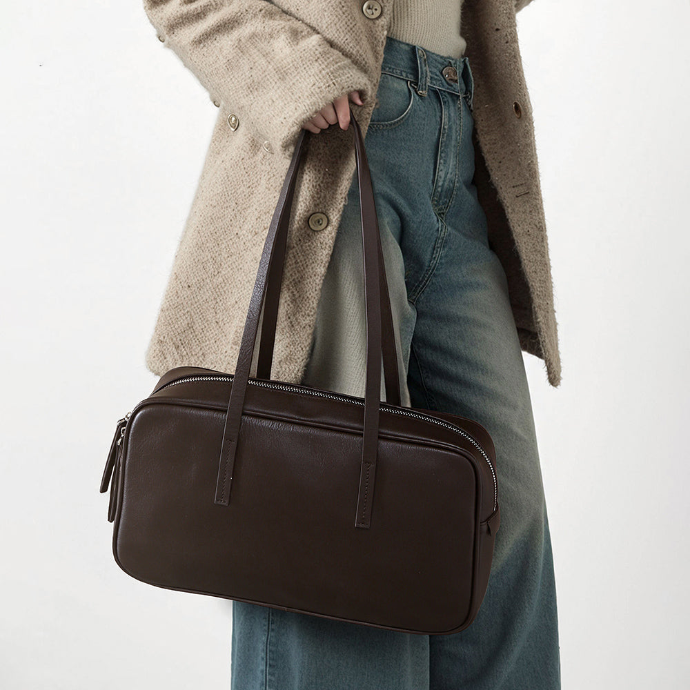 Valmio Renora Leder Damenhandtasche - Braun