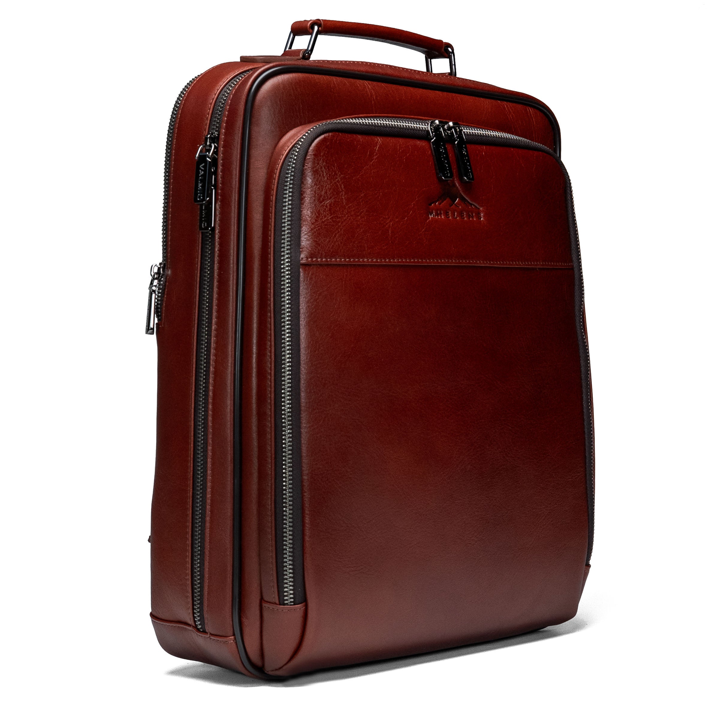 Valmio Ravenor men's leather backpack - light brown