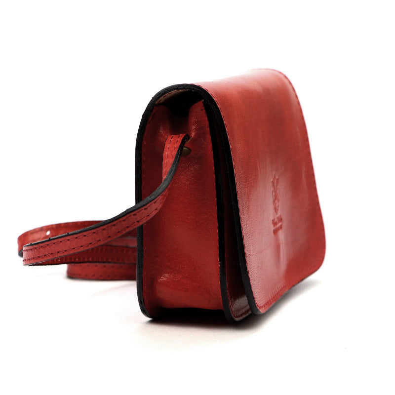 Lederhandtasche für Damen FLORENCE 45 rot