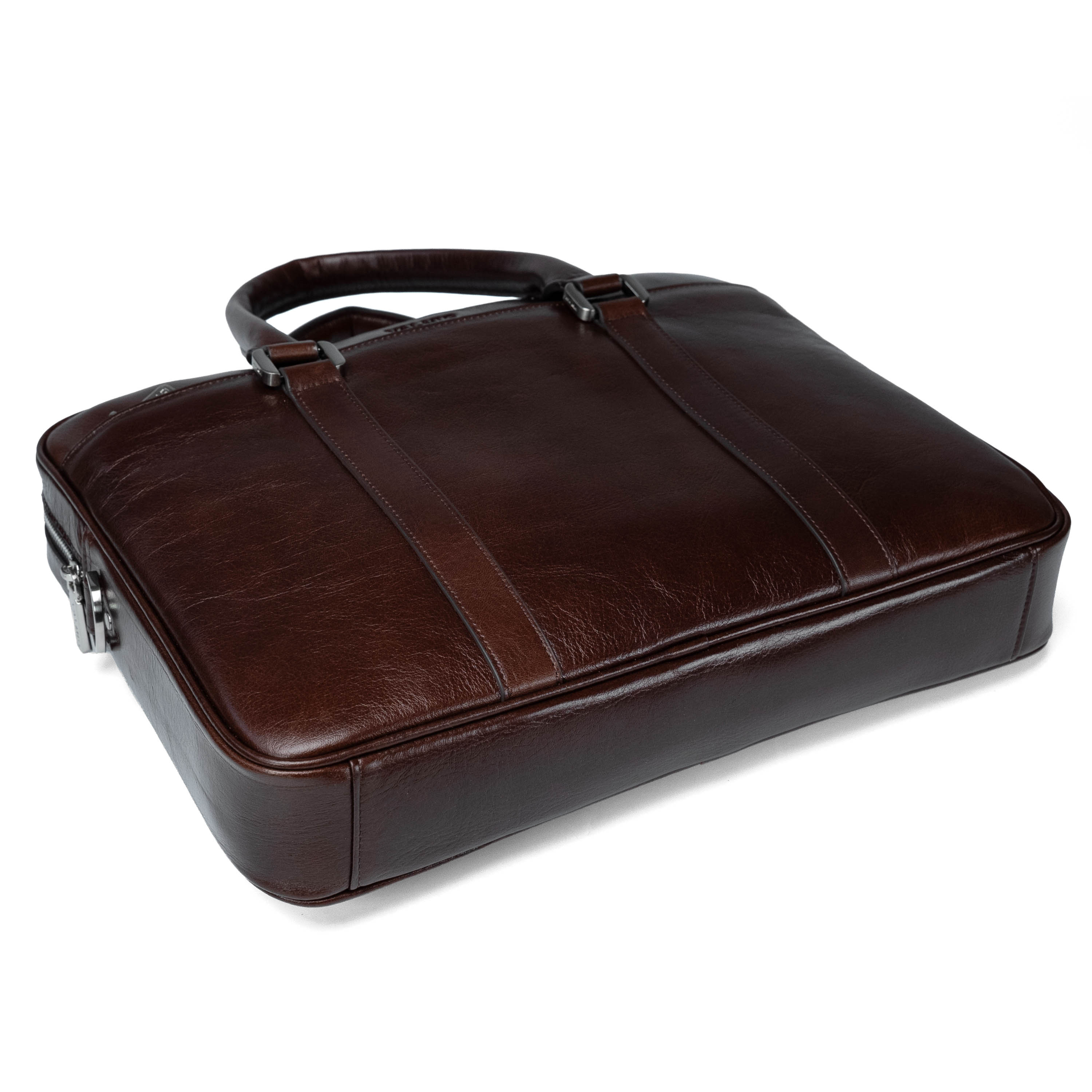 Valmio Classic men's leather bag - brown