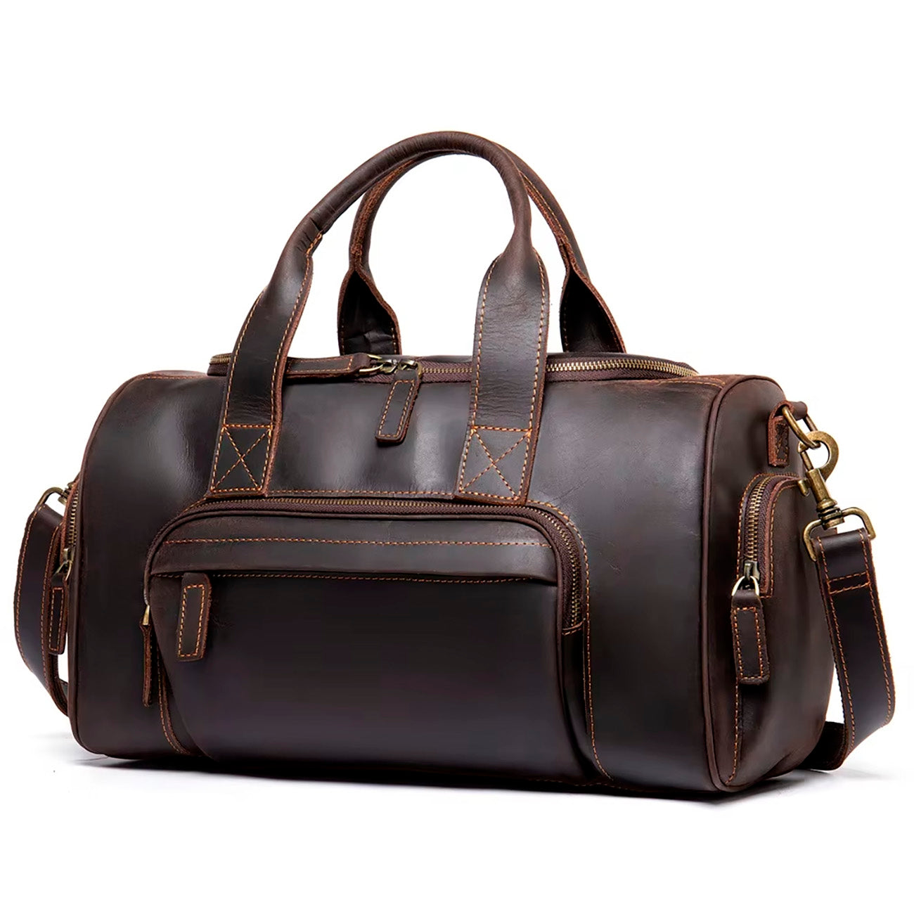 Valmio Como Wochenend-Reisetasche – Dunkelbraun