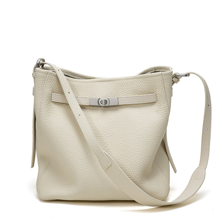 Valmio Nolira Leder Damenhandtasche - Weiß