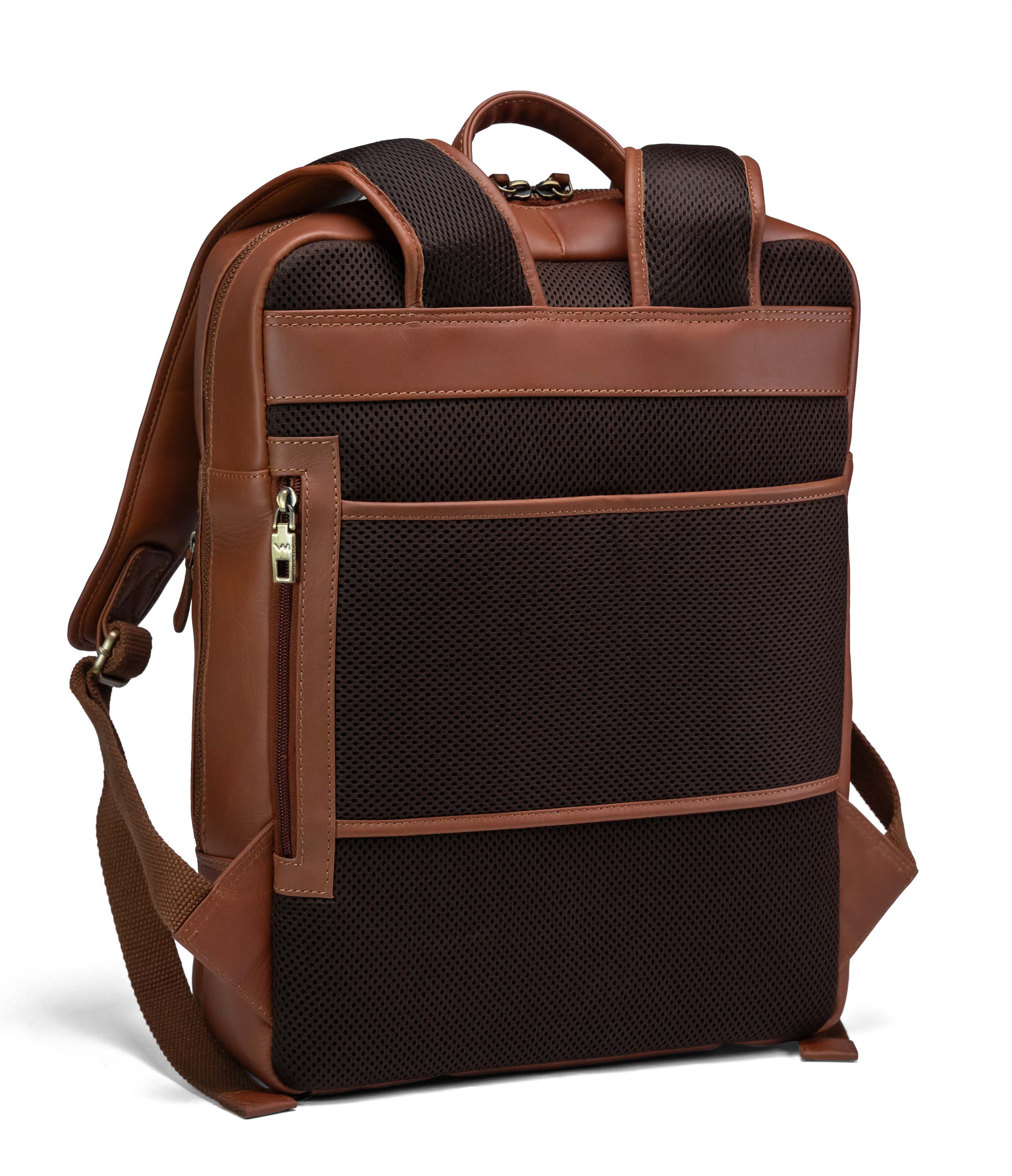Valmio Axis Lederrucksack Cognac