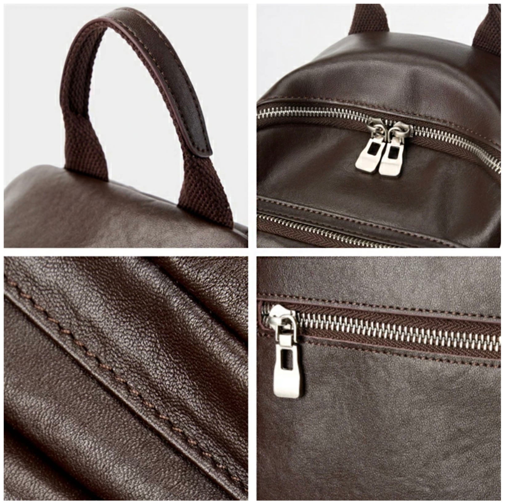 Valmio Velora Leder Damen Rucksack - Dunkelbraun