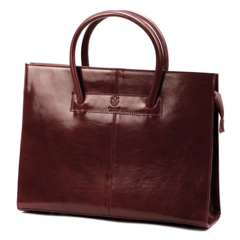 Leather handbag Florence 1028 Red